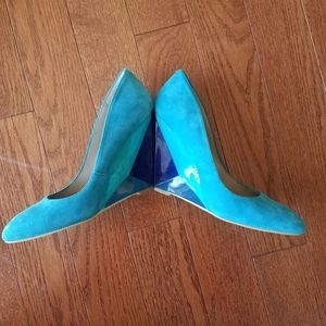 Artsy Geometric Stiletto Wedges!
